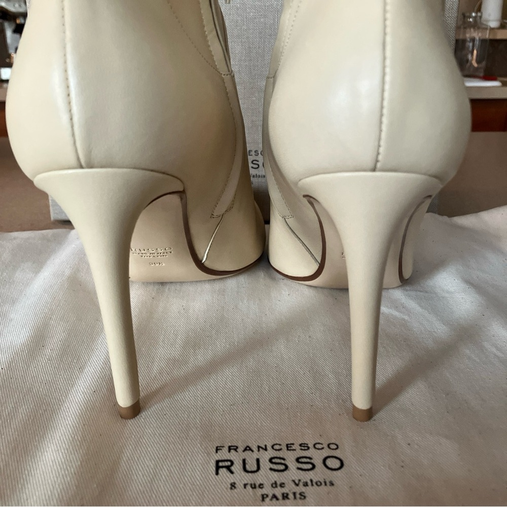 Francesco Russo PARIS Napa Leather Ankle Boots NIB - Picture 7 of 14